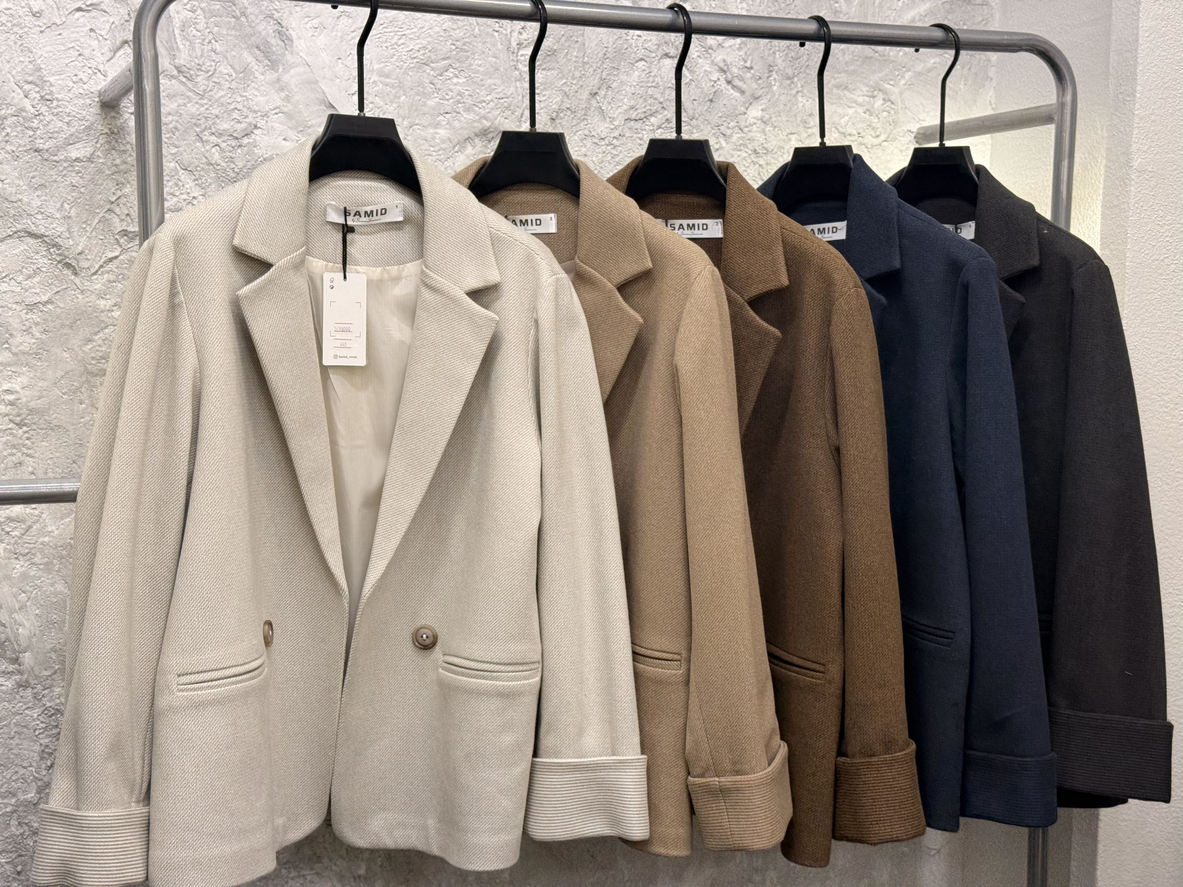 کت زنانه فوتر طرح دار مچ برگردان (کد 448)