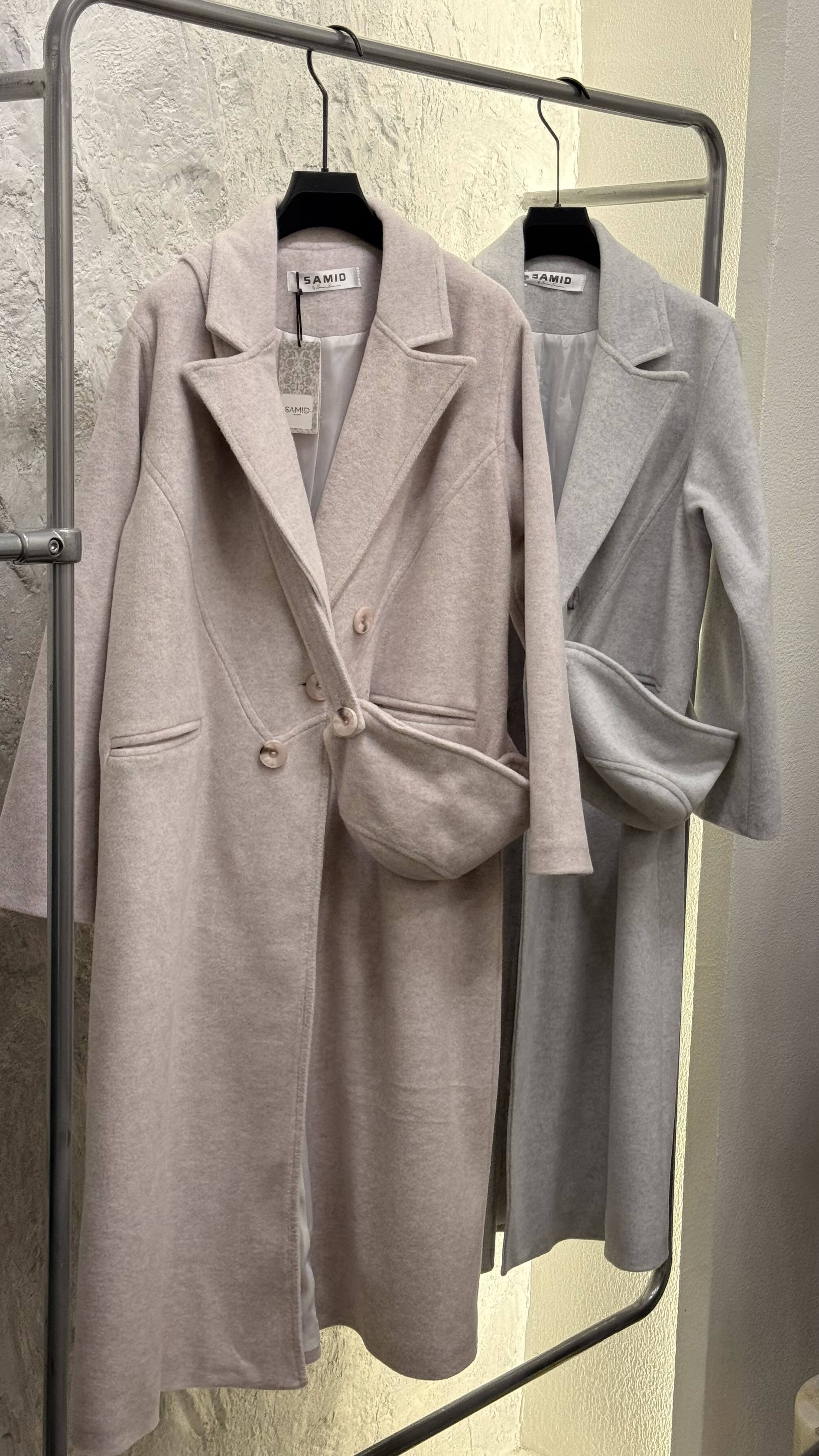 پالتو زنانه فوتر 3 دکمه کلاه دار (کد 415)