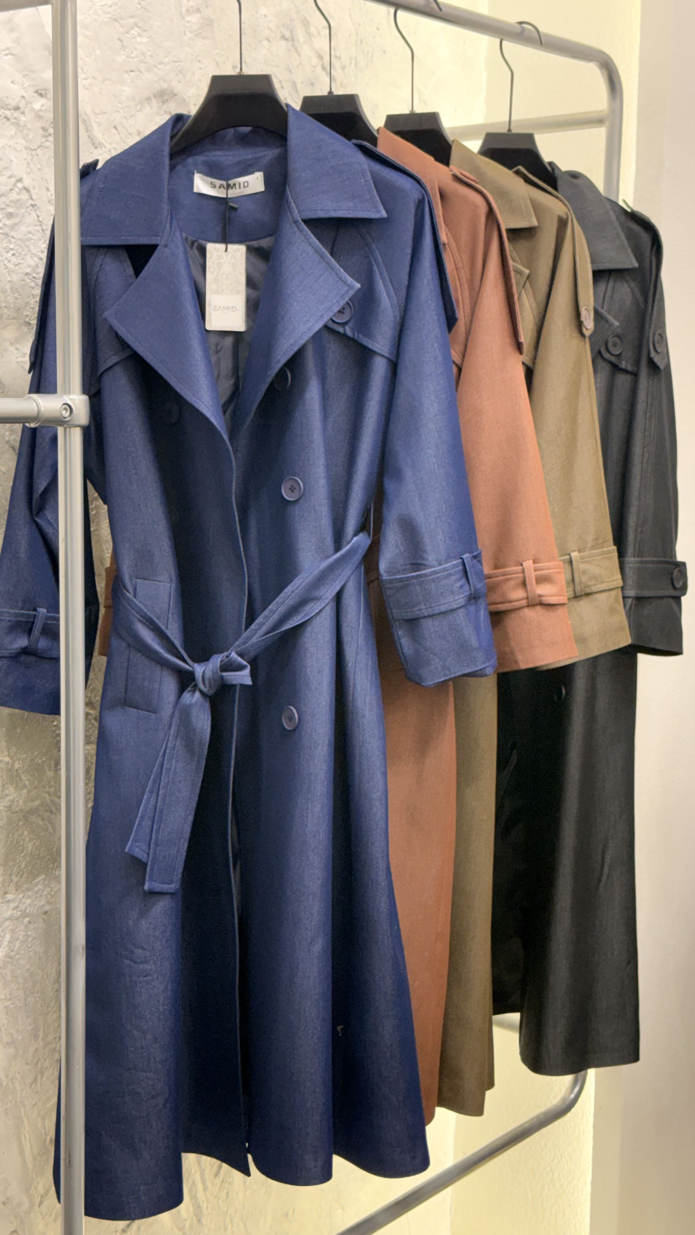 بارانی زنانه طرح جین شنل مثلثی (کد 420)